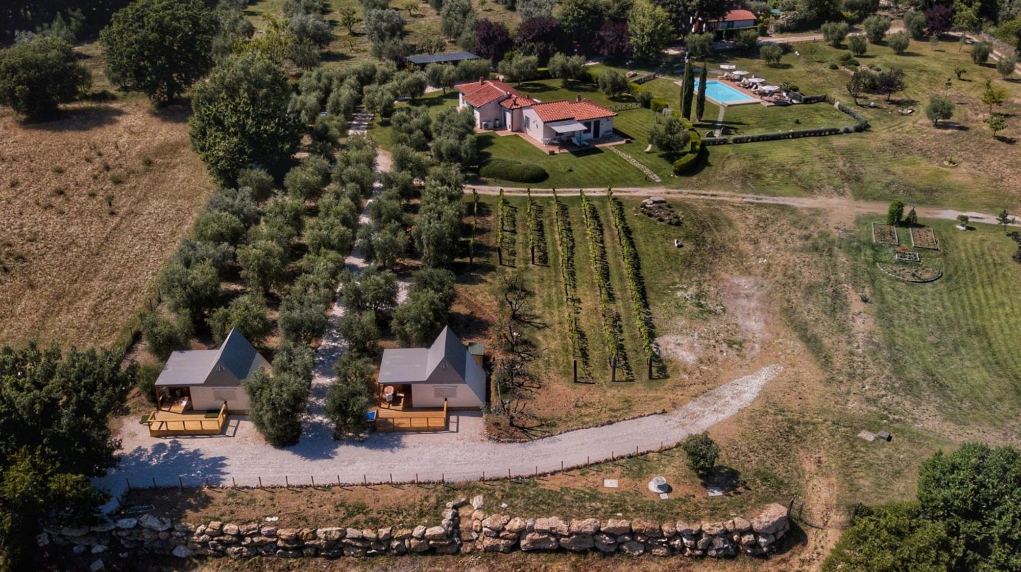 I Sicomori - Seme Di Carota - Glamping E Appartamenti Con Piscina A ซาตูร์เนีย ภายนอก รูปภาพ